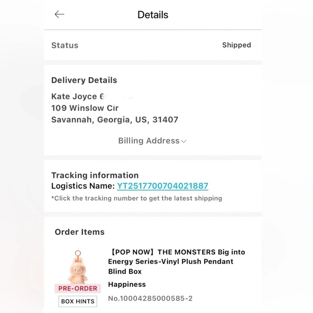 🧡IN BOX - AUTHENTIC POP MART LABUBU Big Into Energy Pendant in Happiness🧡 - Picture 3 of 7